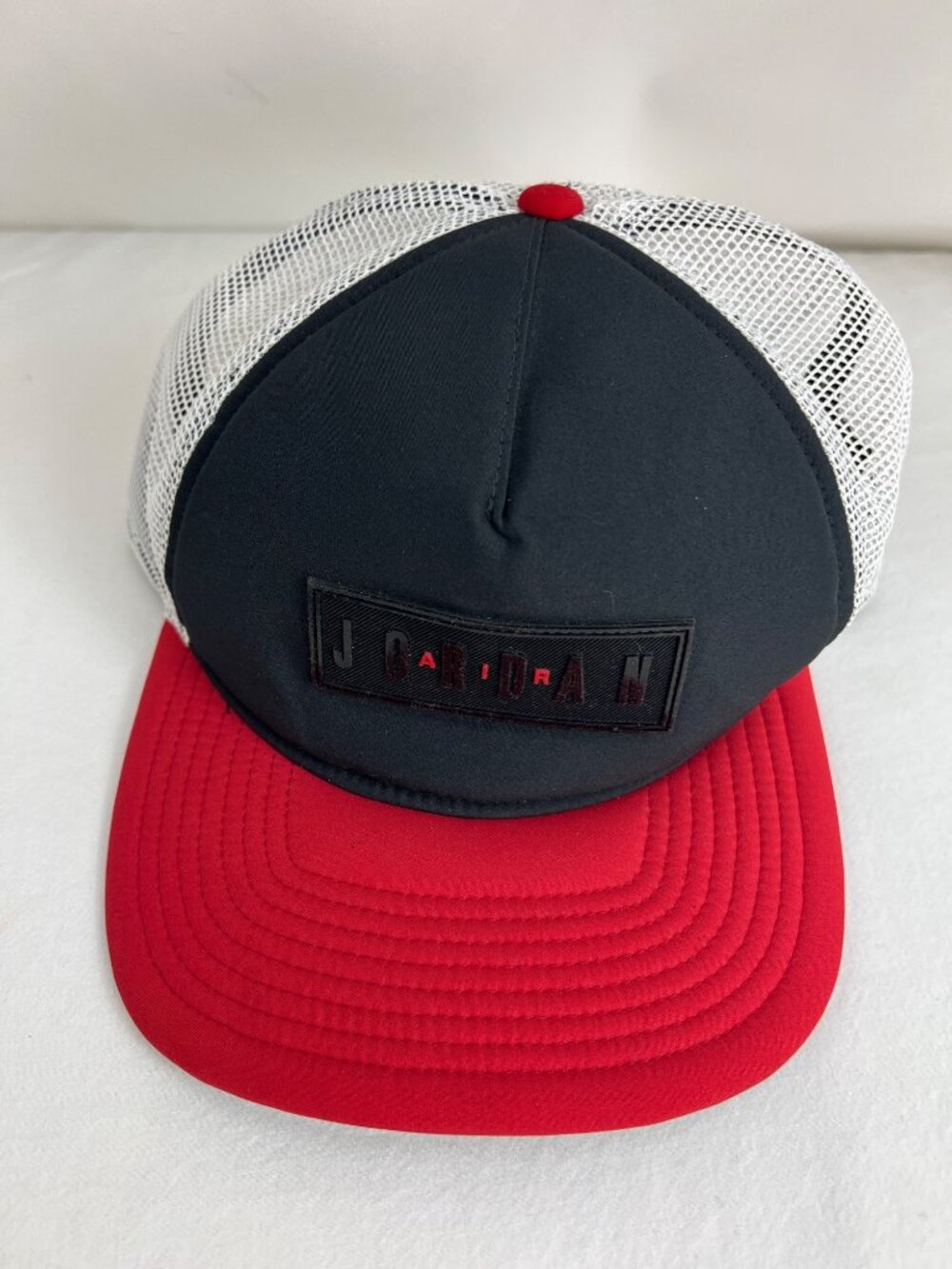 Jordan Jumpman Air Classic99 Trucker Cap Black and Red Mesh Snapback